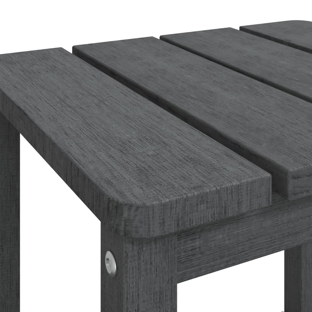 Adirondack-havebord 38x38x46 HDPE antracitgrå