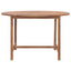 havebord Ø110x75 cm massivt teaktræ