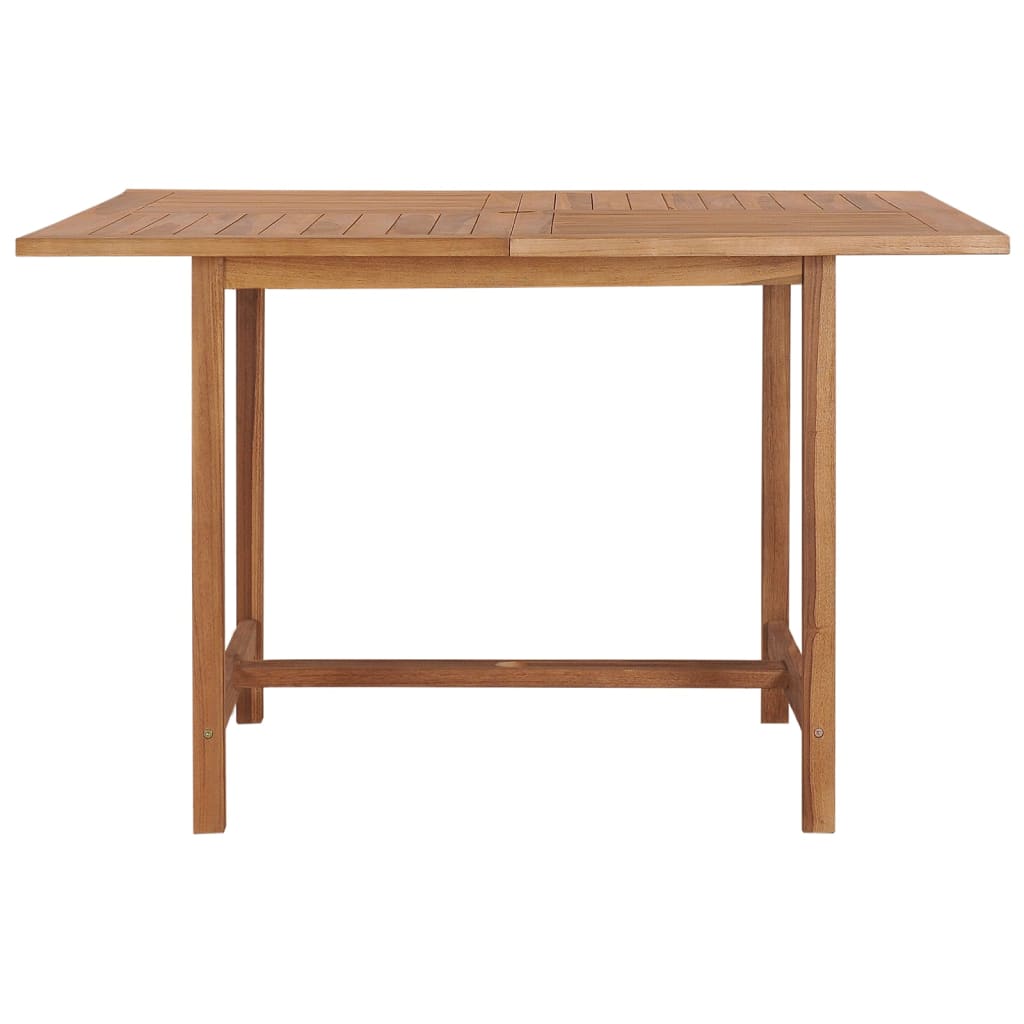 havebord 110x110x75 cm massivt teaktræ