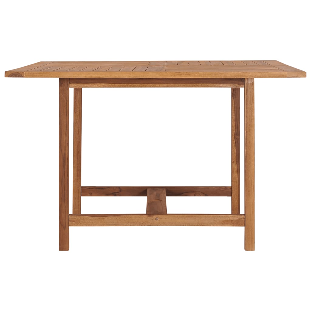 havebord 110x110x75 cm massivt teaktræ