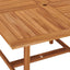 havebord 110x110x75 cm massivt teaktræ