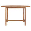 havebord 110x110x75 cm massivt teaktræ