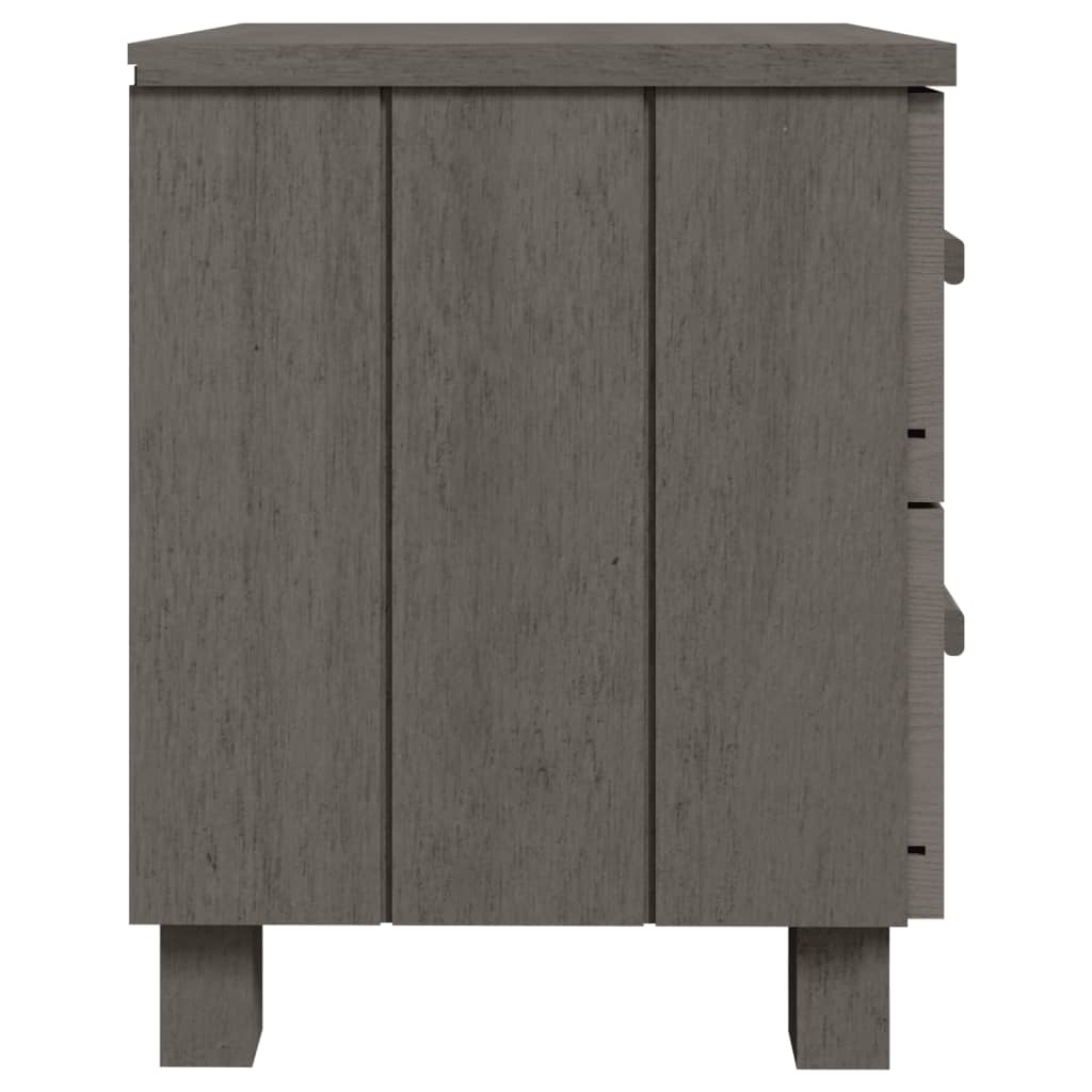 sengeskab HAMAR 40x35x44,5 cm massivt fyrretræ lysegrå