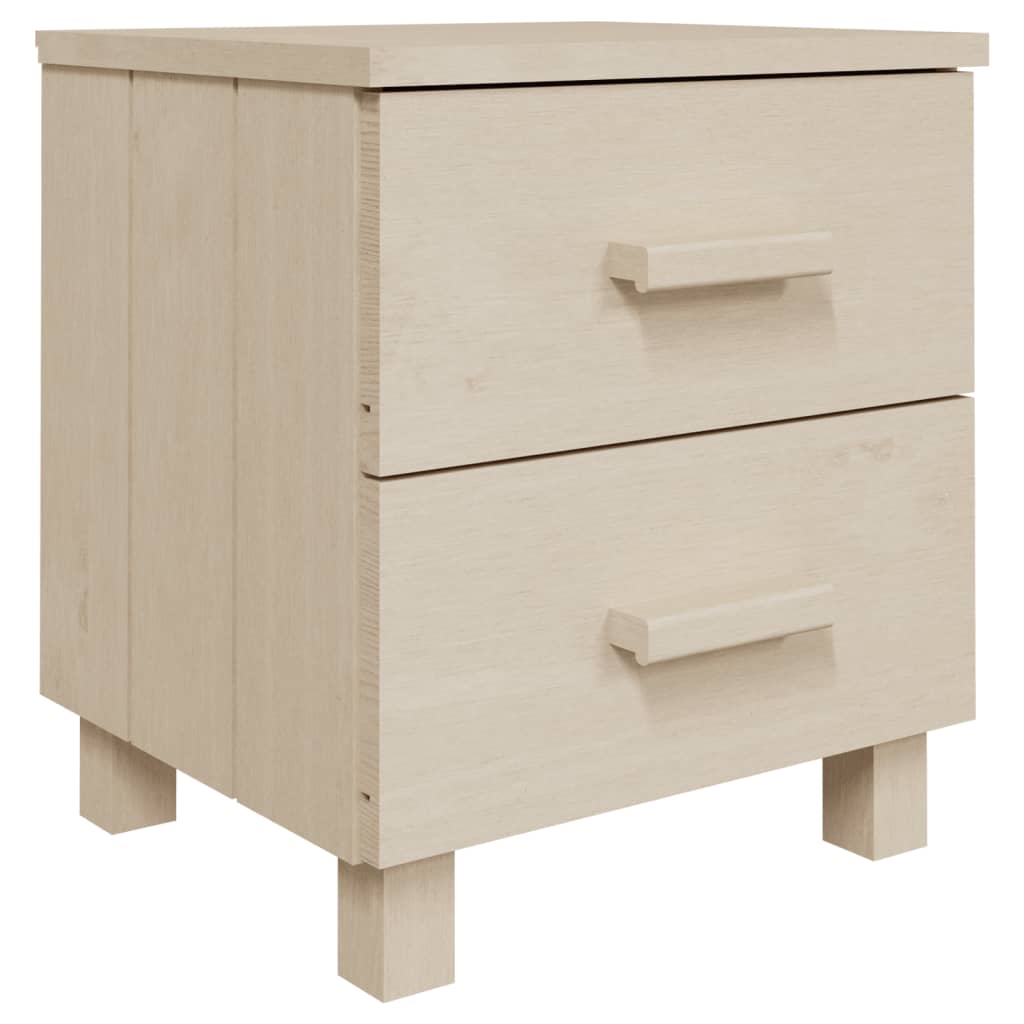 sengeskab HAMAR 2 stk. 40x35x44,5 cm fyrretræ honningfarvet