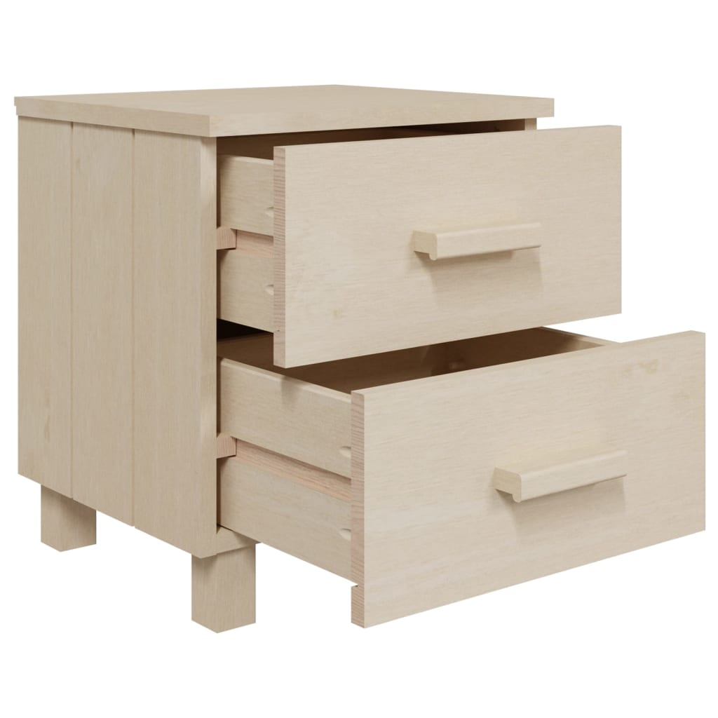 sengeskab HAMAR 2 stk. 40x35x44,5 cm fyrretræ honningfarvet