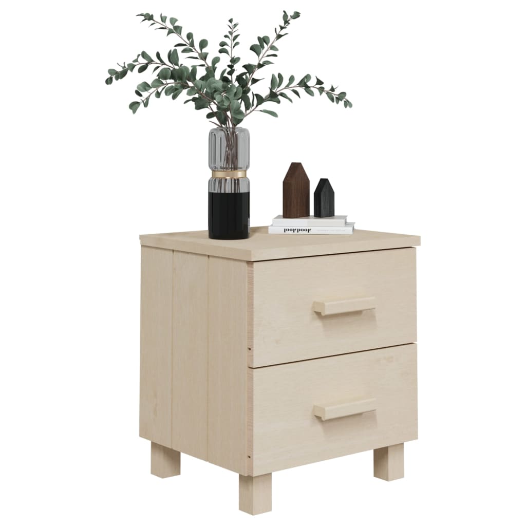 sengeskab HAMAR 2 stk. 40x35x44,5 cm fyrretræ honningfarvet
