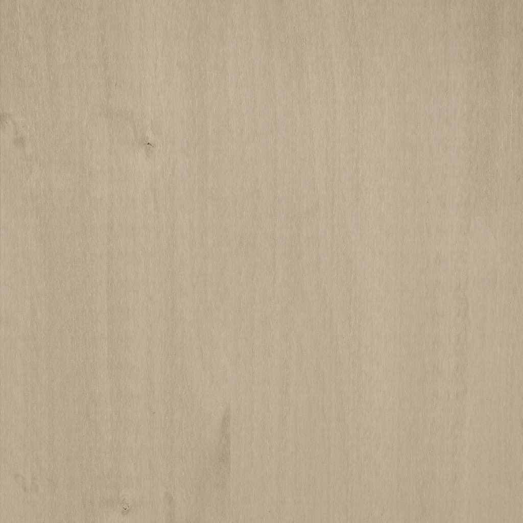 sofabord HAMAR 100x55x35 cm massivt fyrretræ honningbrun