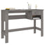 skrivebord HAMAR 110x40x75 cm massivt fyrretræ lysegrå