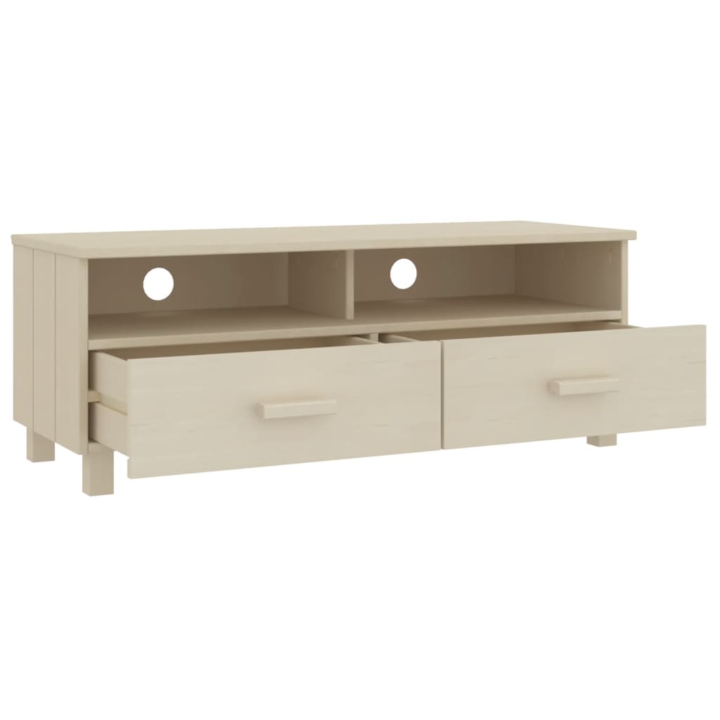 tv-skab HAMAR 106x40x40 cm massivt fyrretræ honningbrun