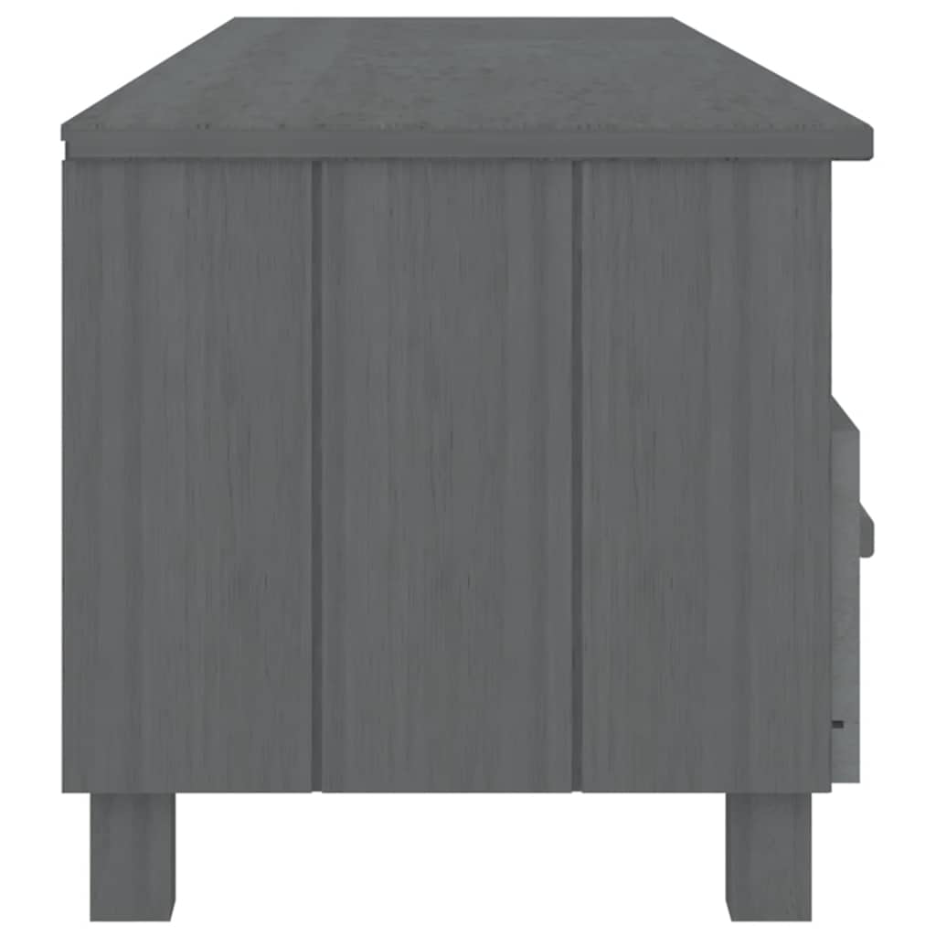 tv-skab HAMAR 158x40x40 cm massivt fyrretræ mørkegrå
