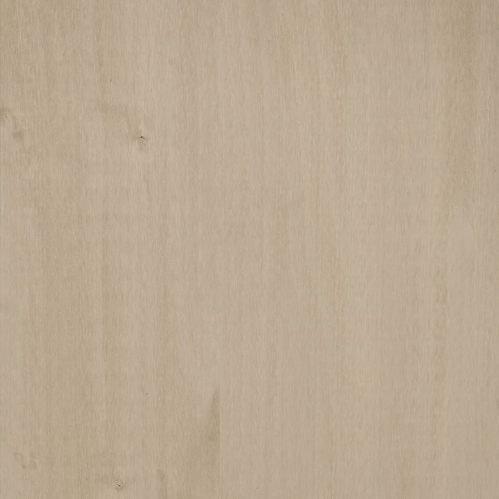 bogskab HAMAR 85x35x112 cm massivt fyrretræ honningbrun