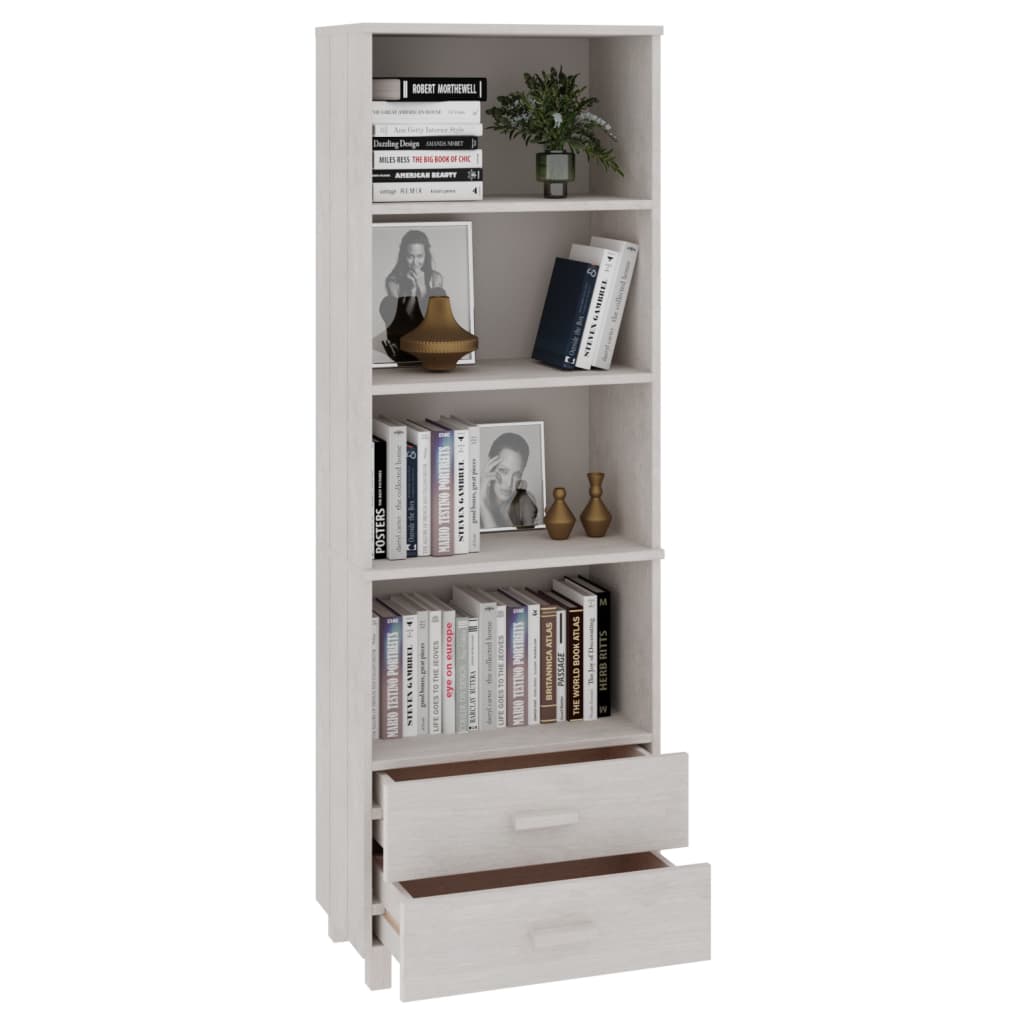 højskab HAMAR 60x35x180 cm fyrretræ hvid