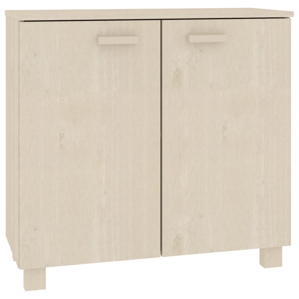 skænk HAMAR 85x35x80 cm massivt fyrretræ honningbrun