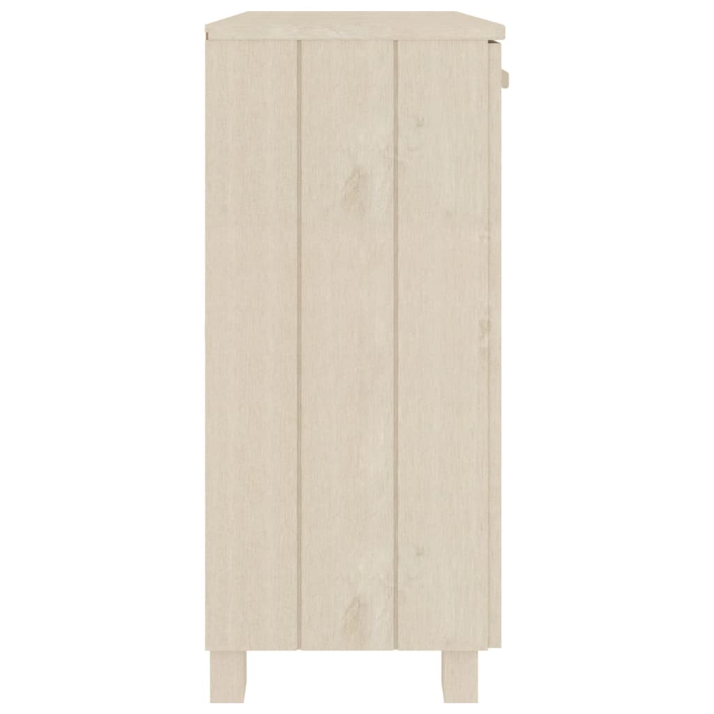 skænk HAMAR 85x35x80 cm massivt fyrretræ honningbrun