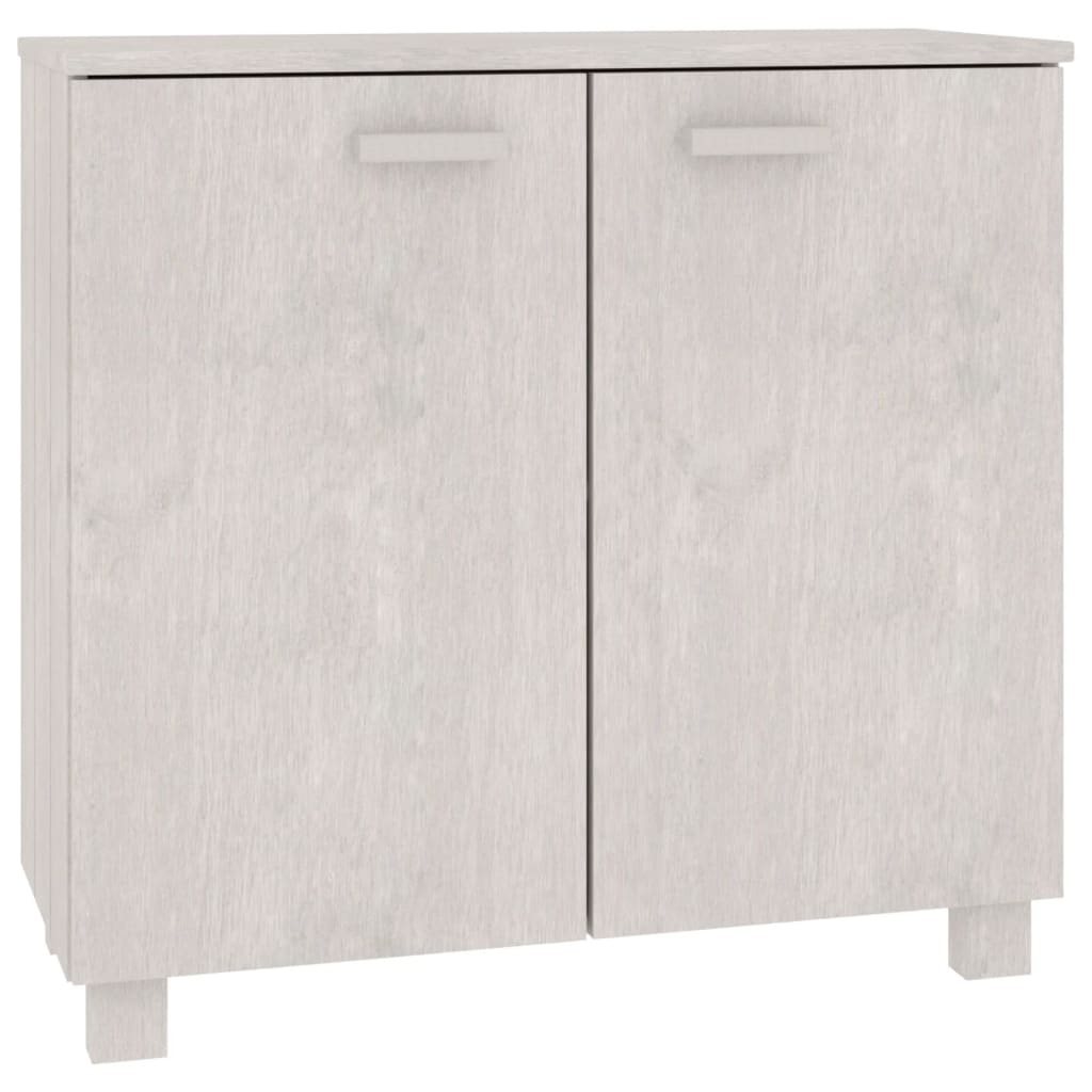 skænk HAMAR 85x35x80 cm massivt fyrretræ hvid