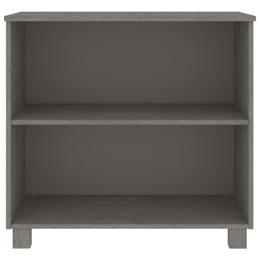 skænk HAMAR 85x35x80 cm massivt fyrretræ lysegrå