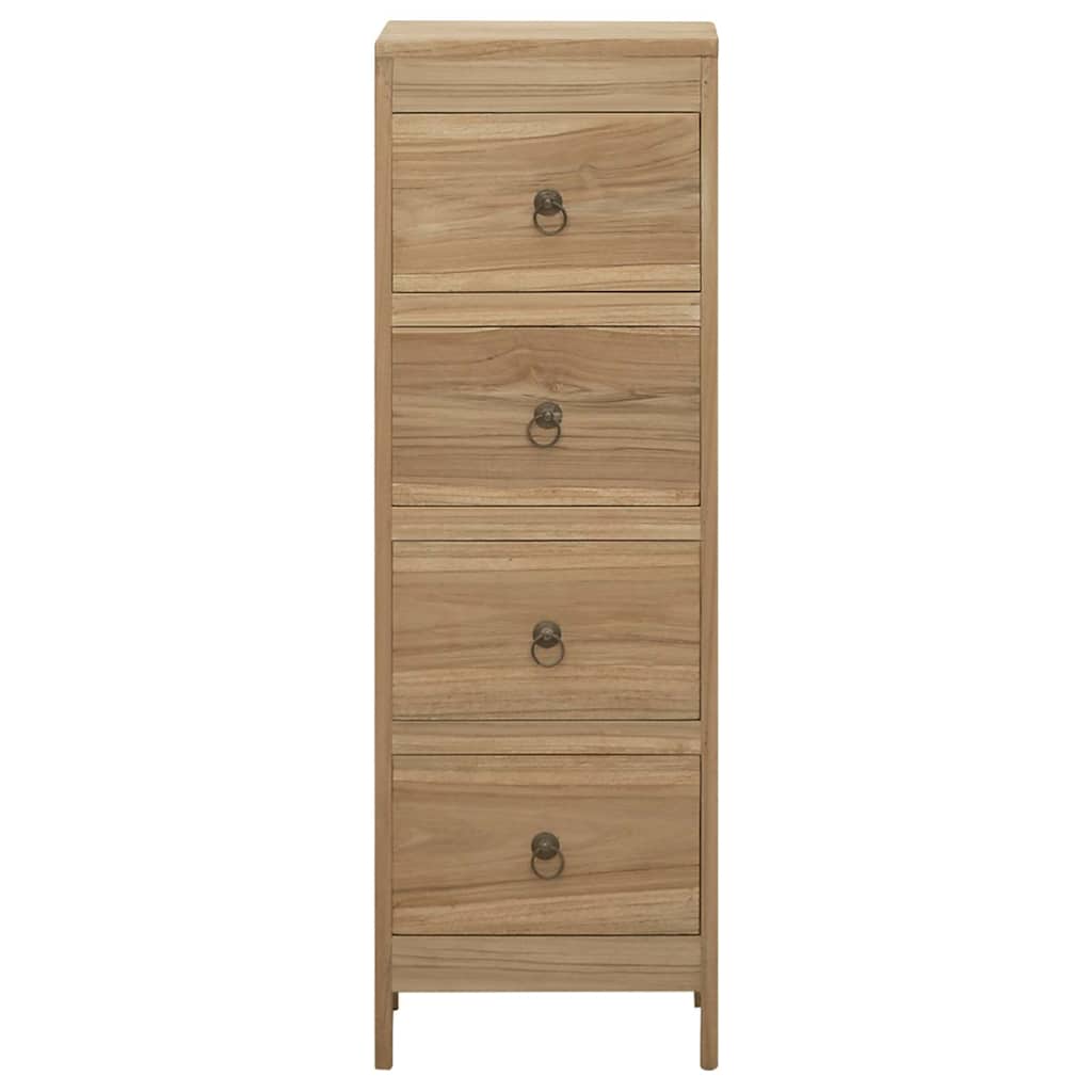 kommode 30x30x90 cm massivt teaktræ