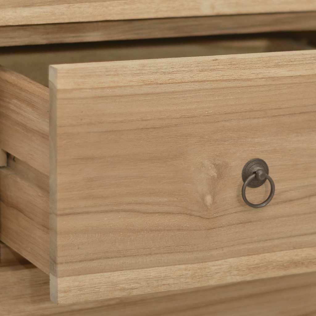 kommode 30x30x90 cm massivt teaktræ