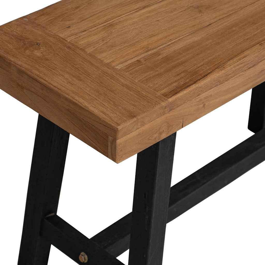 bænk 110 cm massivt teaktræ