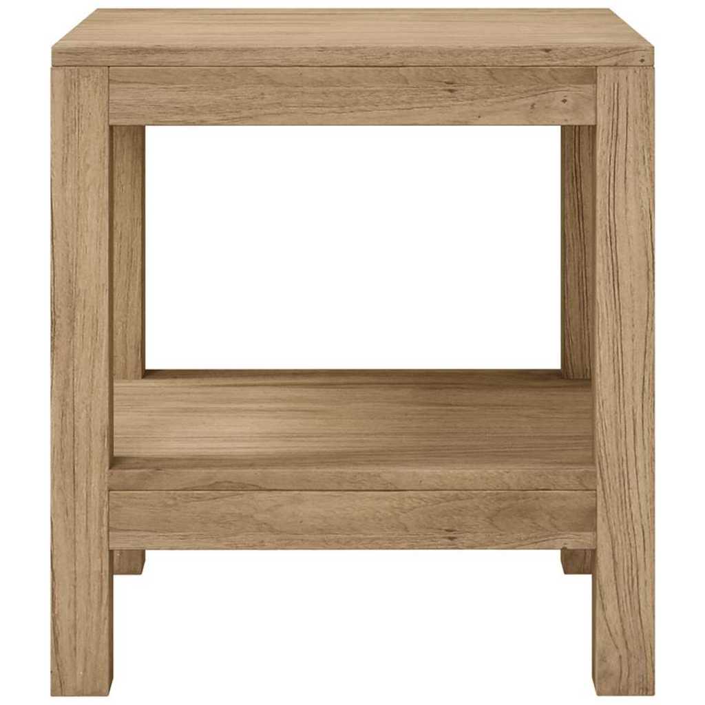 badeværelsesbord 45x35x45 cm massivt teaktræ