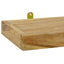 væghylder 2 stk. 40x15x4 cm massivt teaktræ