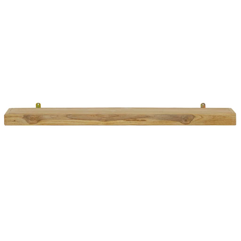væghylder 2 stk. 90x15x4 cm massivt teaktræ