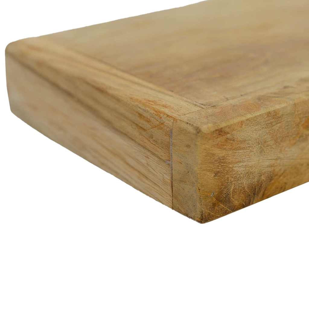 væghylder 2 stk. 110x15x4 cm massivt teaktræ