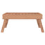 foldbar bakke 55x35x25 cm massivt teaktræ
