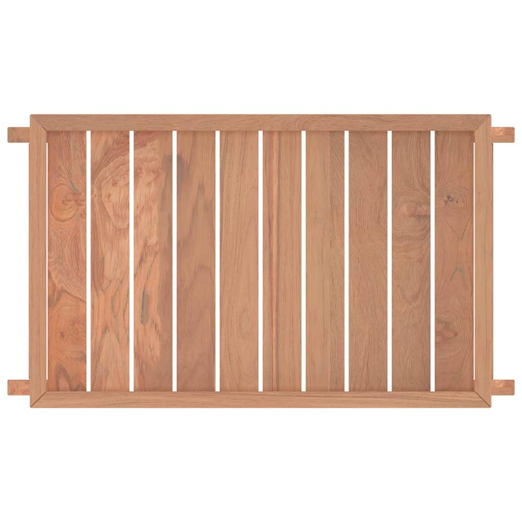 foldbar bakke 55x35x25 cm massivt teaktræ