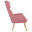lænestol fløjl pink