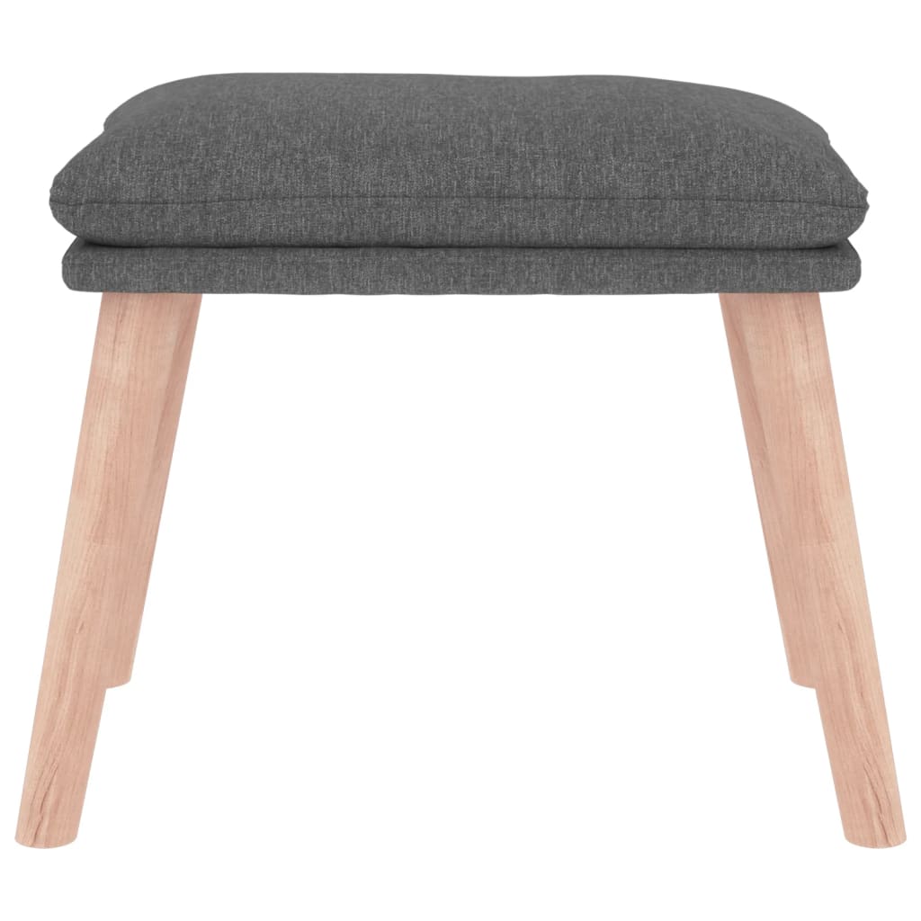 fodskammel 45x29,5x35 cm stof lysegrå