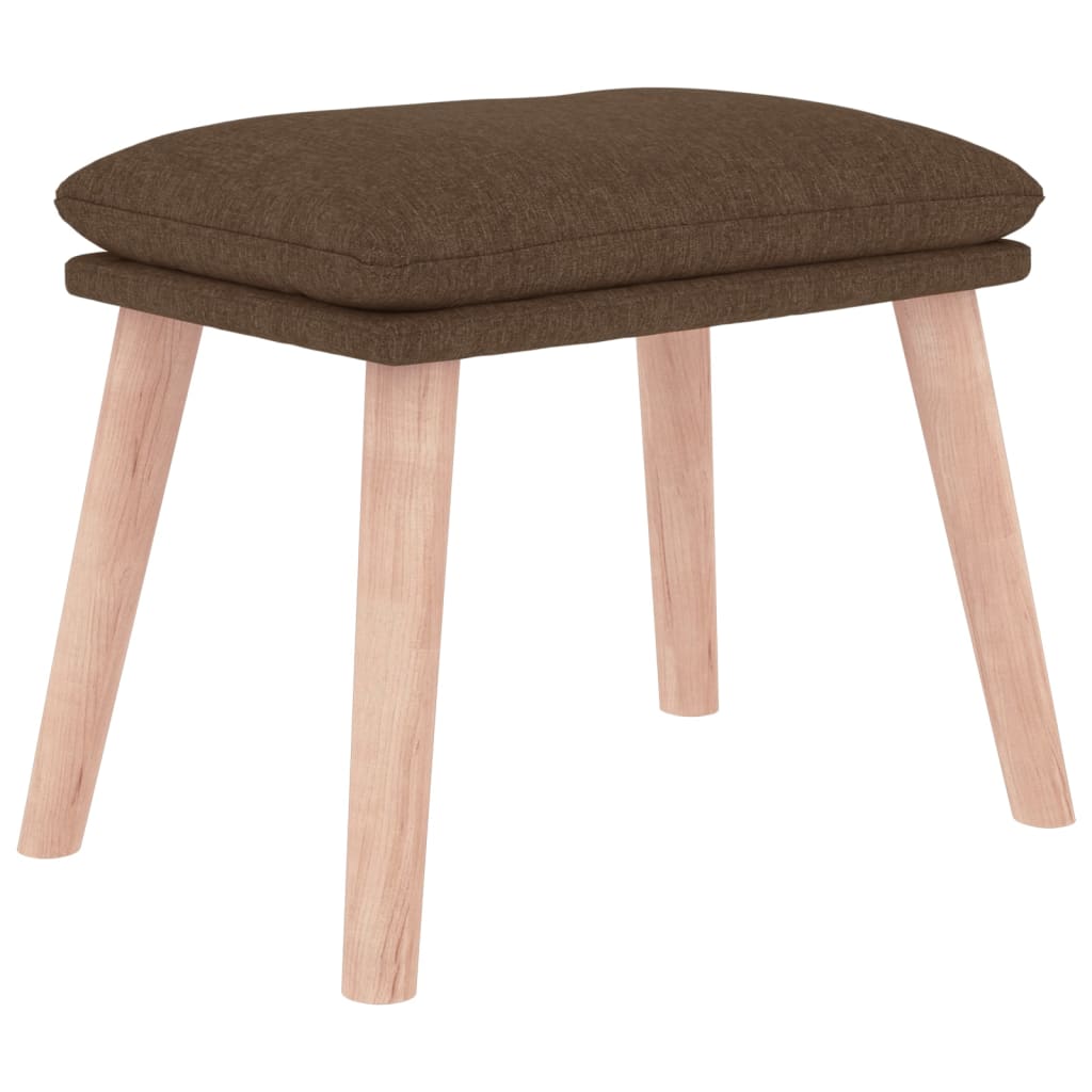 fodskammel 45x29,5x35 cm stof brun