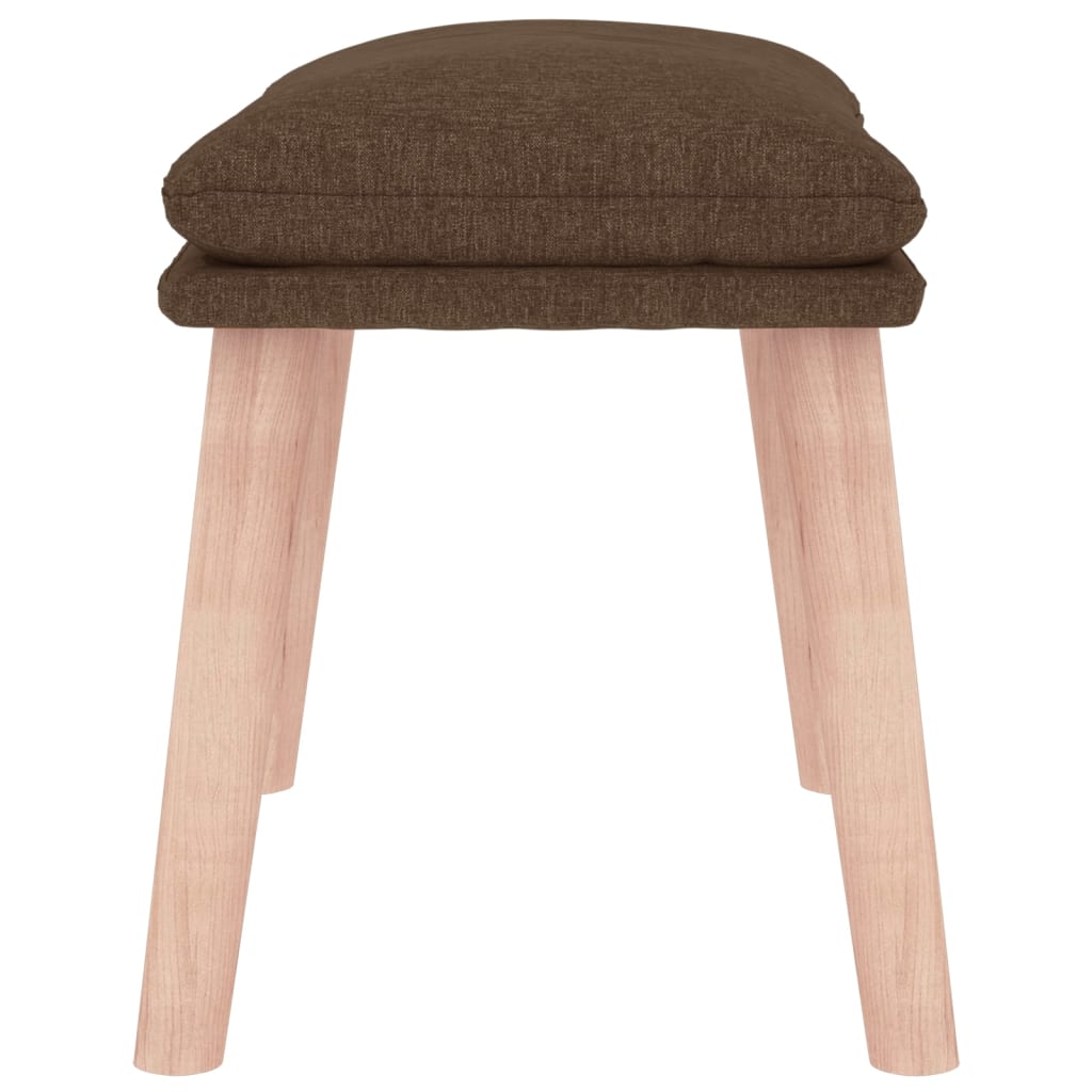 fodskammel 45x29,5x35 cm stof brun