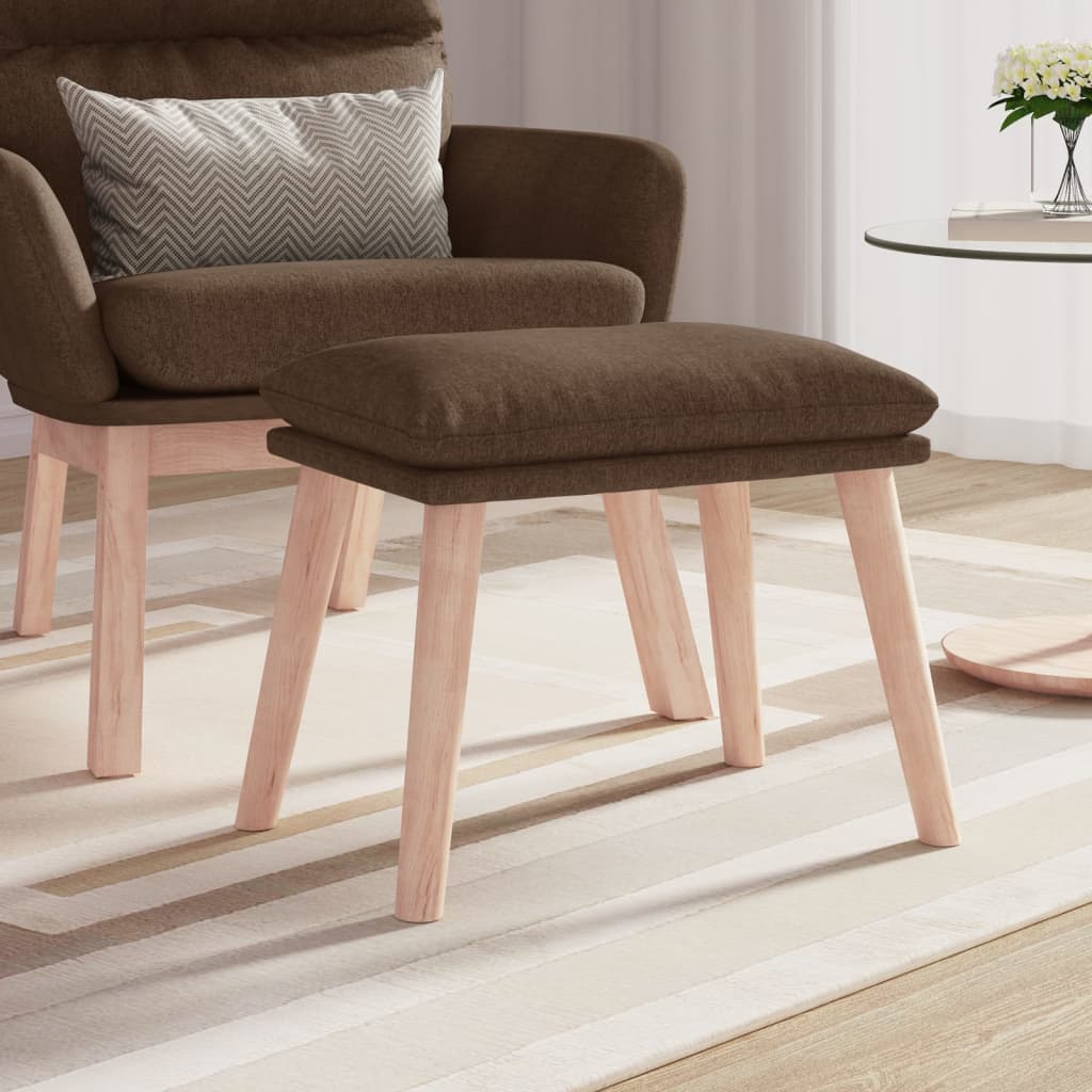 fodskammel 45x29,5x35 cm stof brun