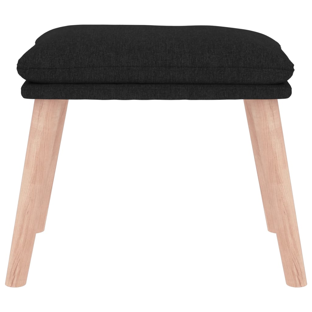 fodskammel 45x29,5x35 cm stof sort