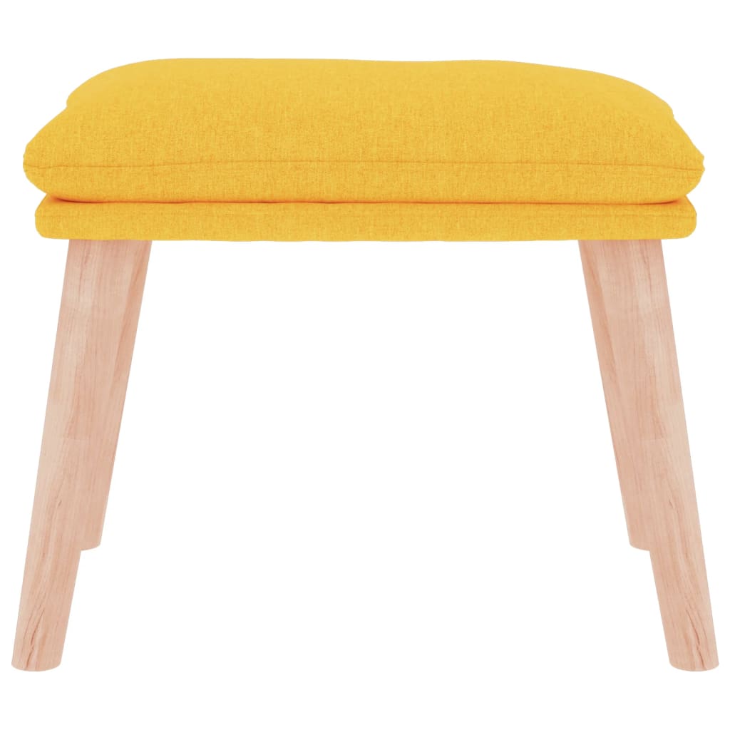fodskammel 45x29,5x35 cm stof sennepsgul
