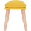 fodskammel 45x29,5x35 cm stof sennepsgul
