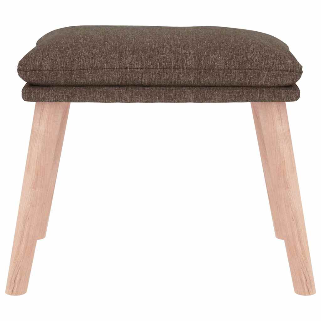 fodskammel 45x29,5x35 cm stof gråbrun