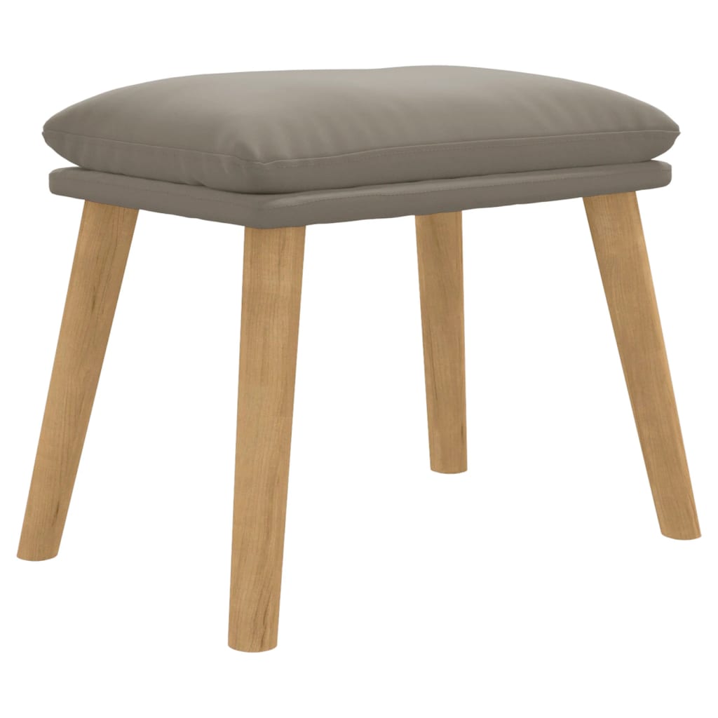 fodskammel 45x29,5x35 cm fløjl lysegrå