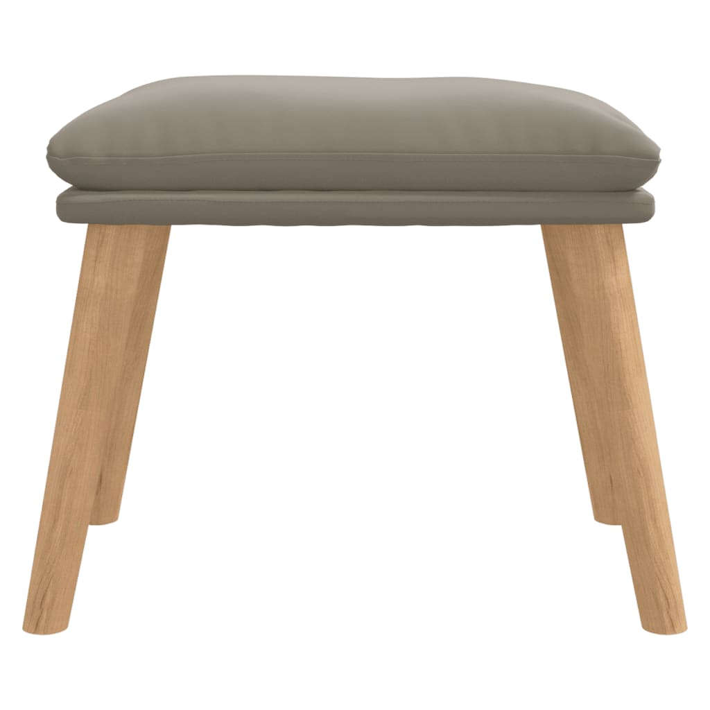 fodskammel 45x29,5x35 cm fløjl lysegrå