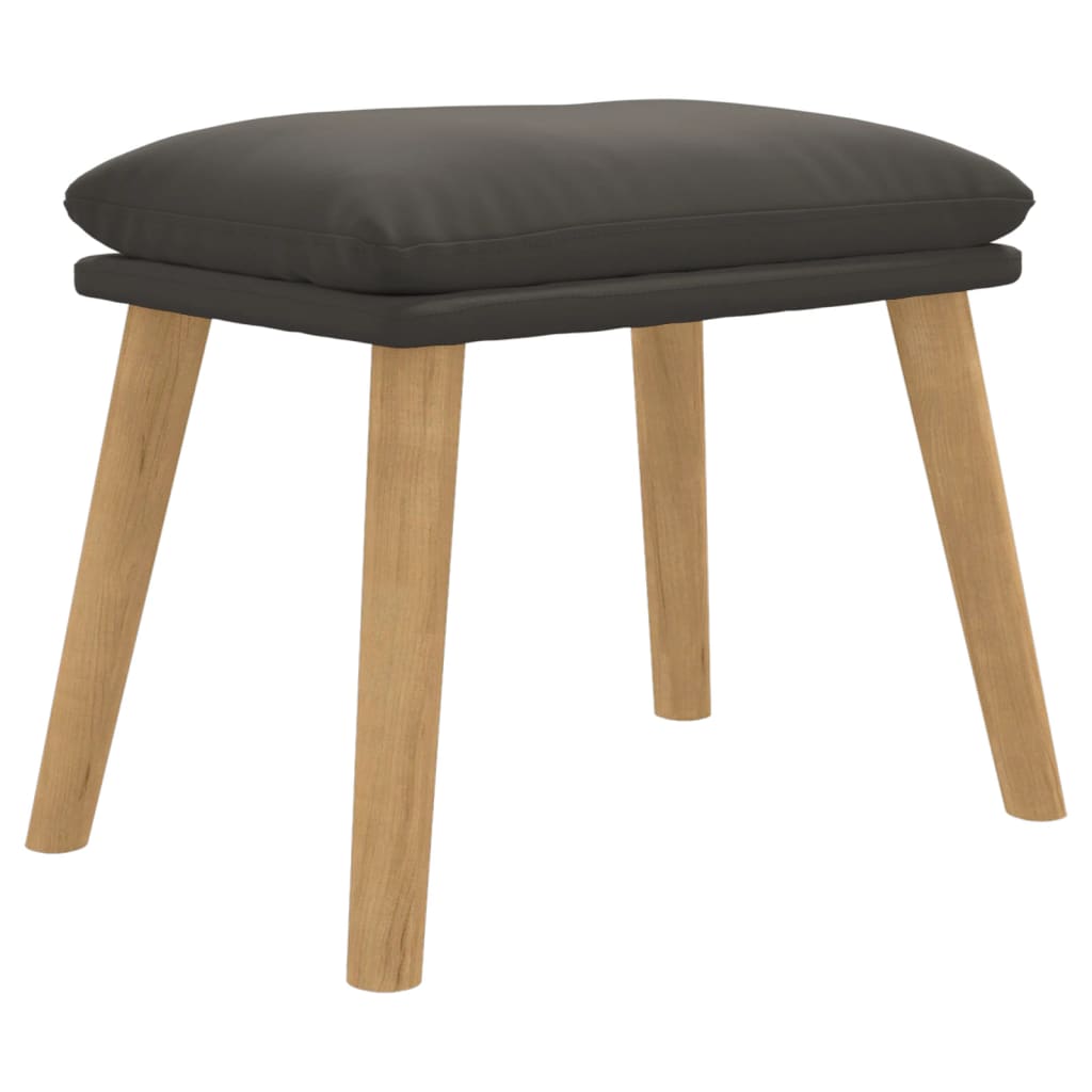 fodskammel 45x29,5x35 cm fløjl mørkegrå
