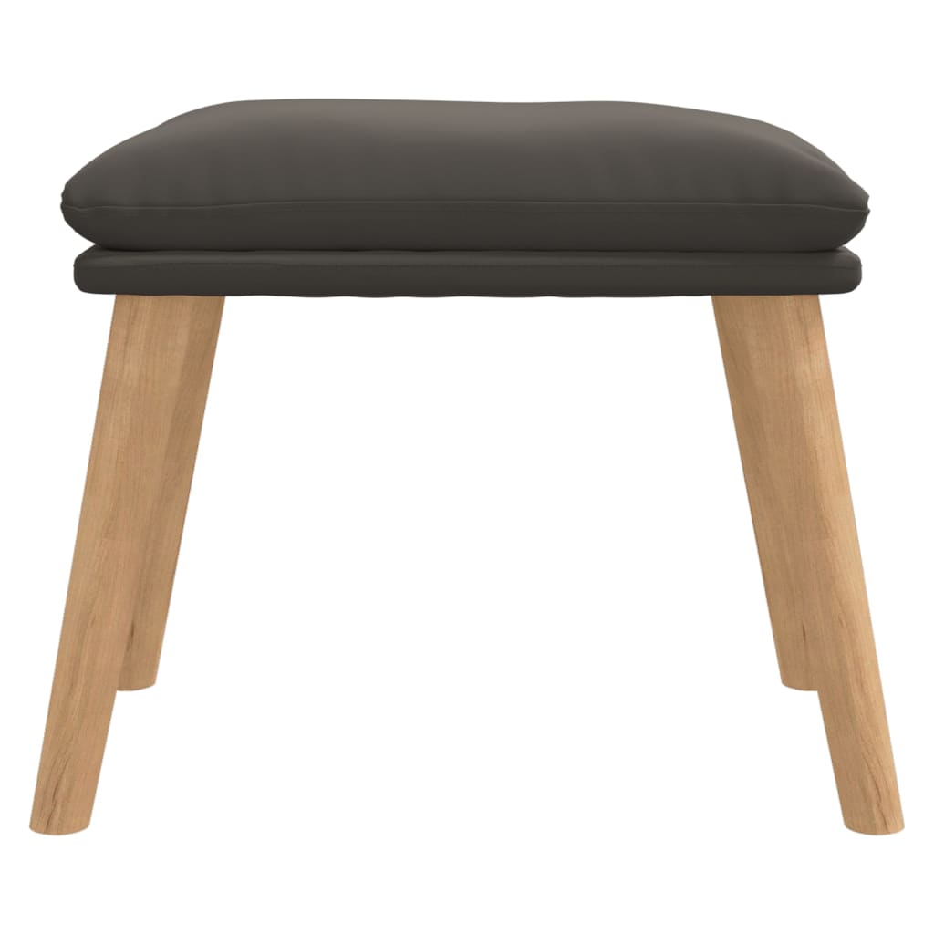 fodskammel 45x29,5x35 cm fløjl mørkegrå