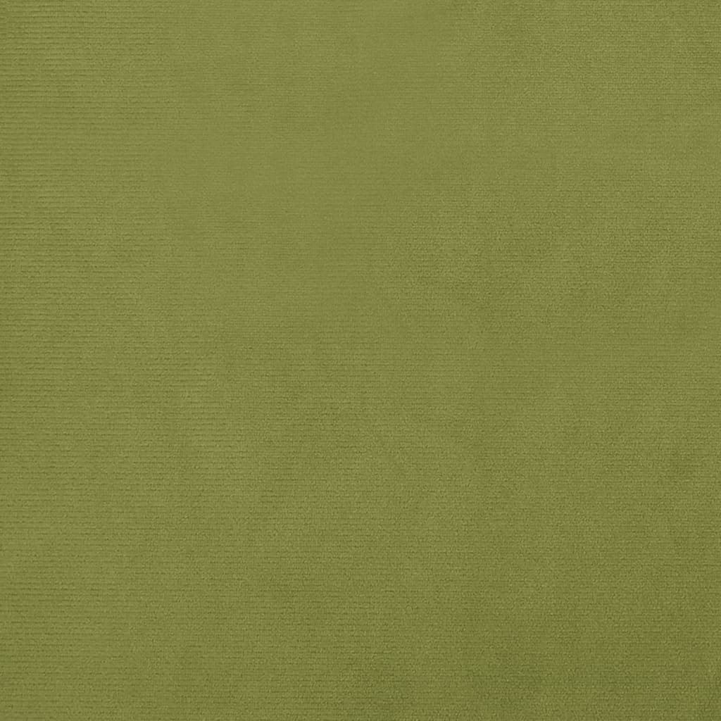 fodskammel 45x29,5x35 cm fløjl lysegrøn