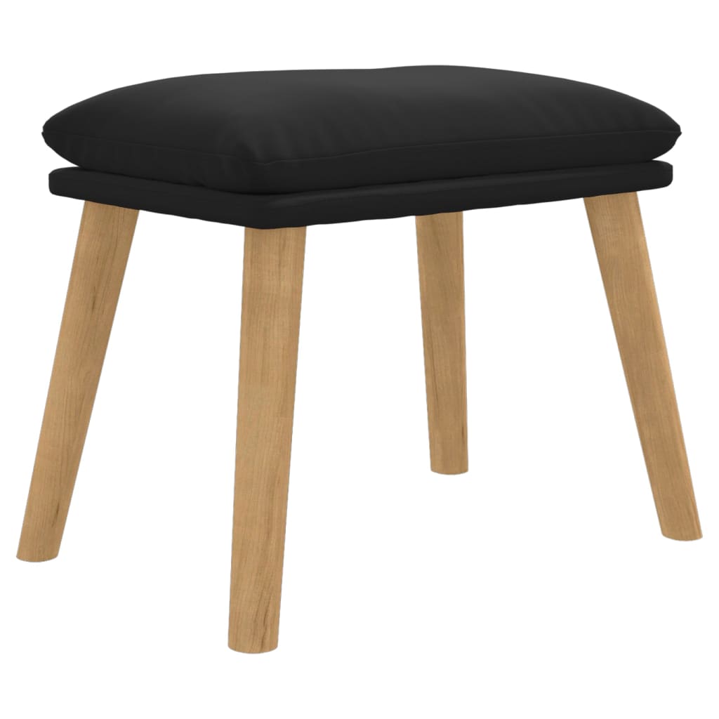 fodskammel 45x29,5x35 cm fløjl sort