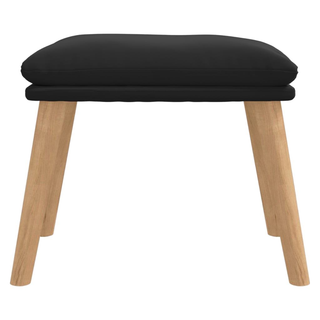 fodskammel 45x29,5x35 cm fløjl sort