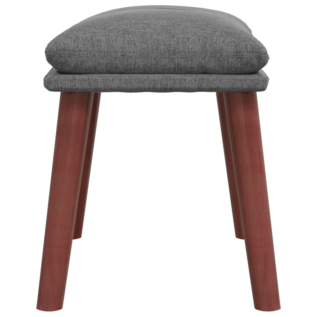 fodskammel 45x29,5x35 cm stof lysegrå