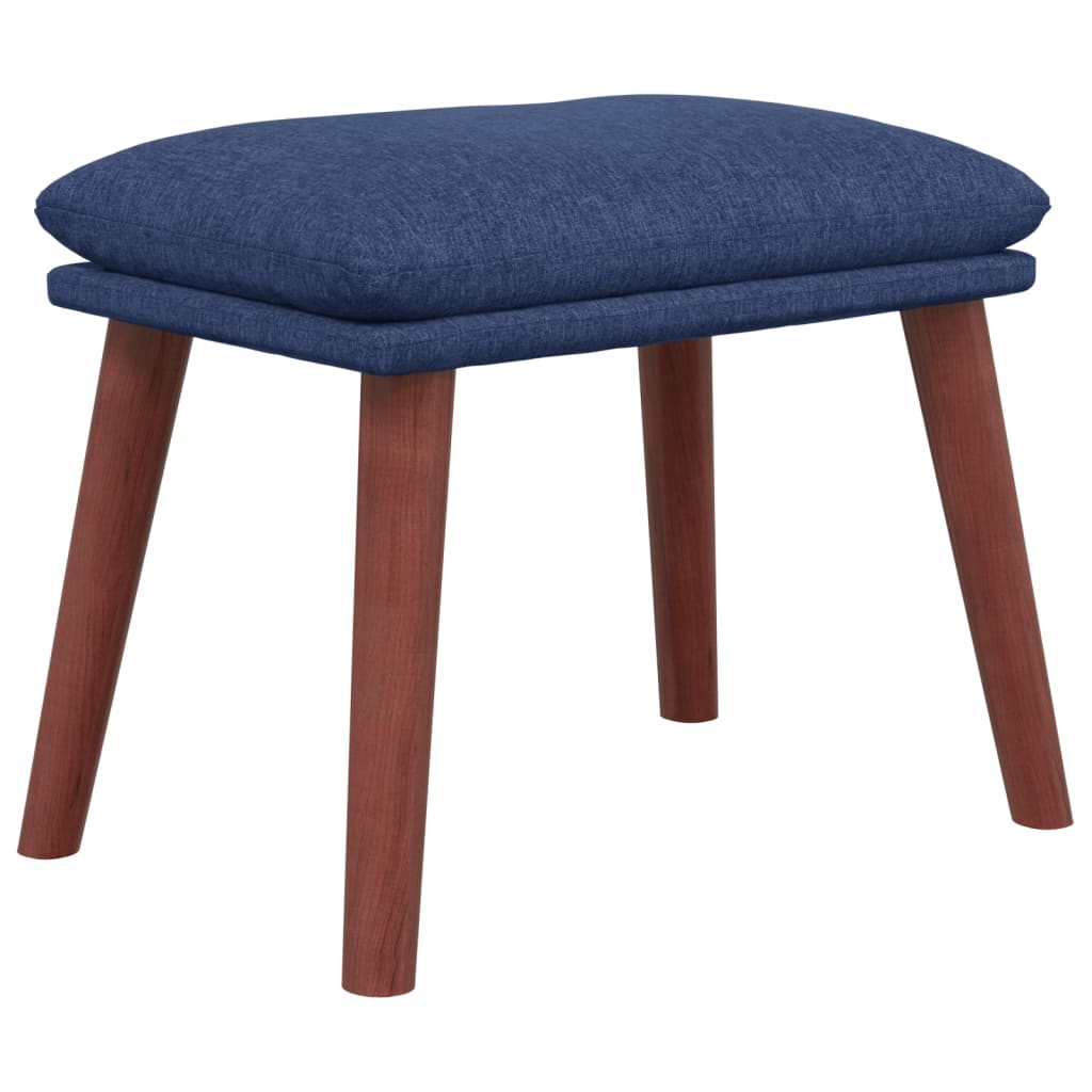 fodskammel 45x29,5x35 cm stof blå