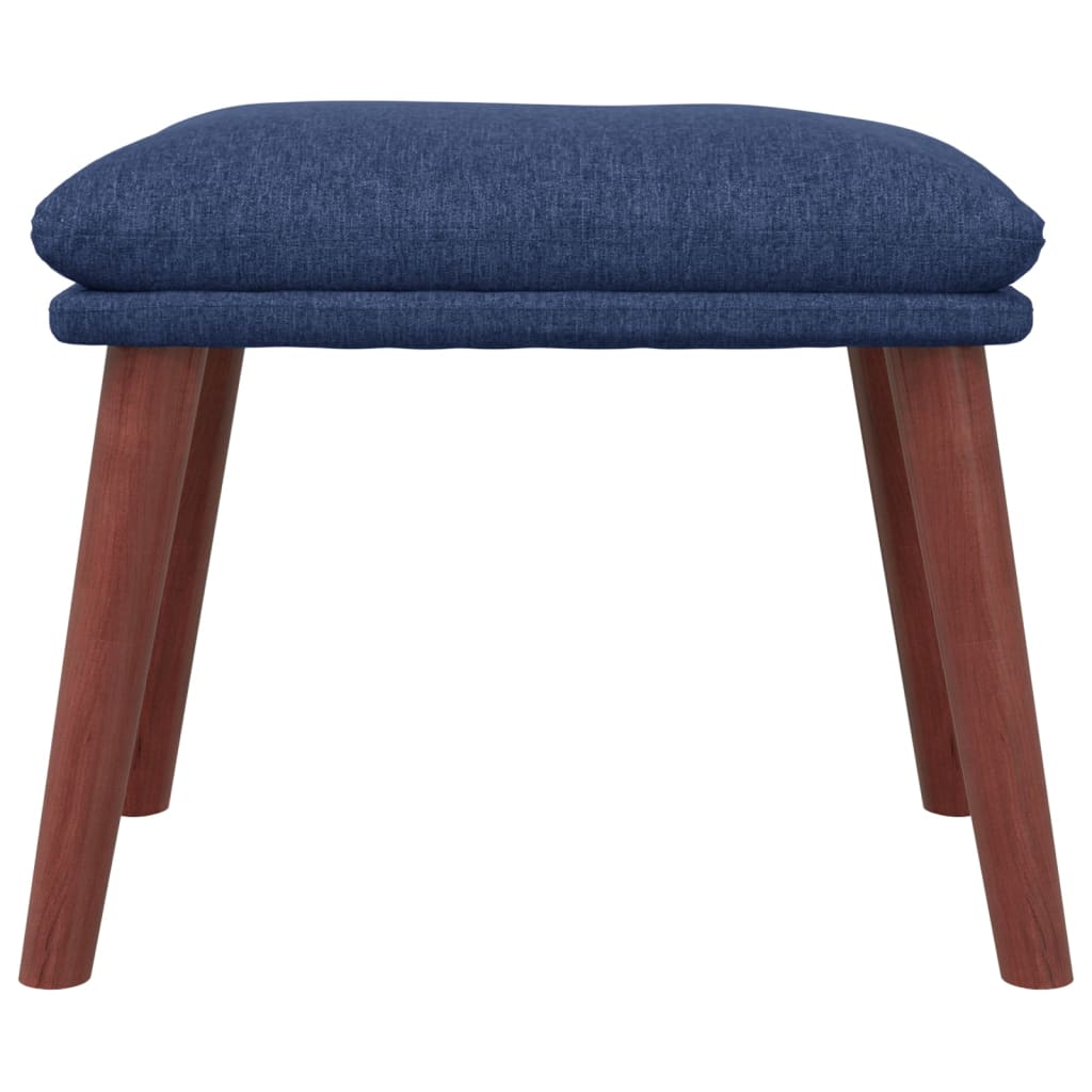 fodskammel 45x29,5x35 cm stof blå