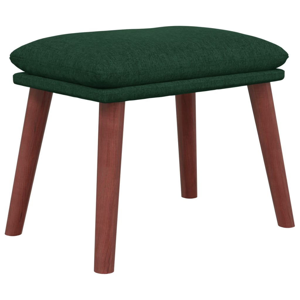 fodskammel 45x29,5x35 cm stof mørkegrøn