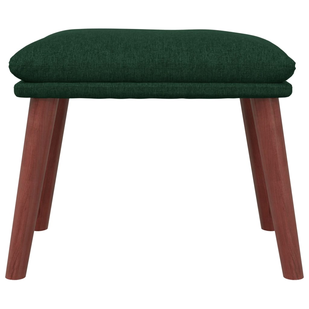 fodskammel 45x29,5x35 cm stof mørkegrøn